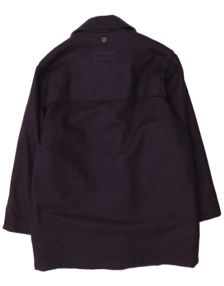 Płaszcz męski NORTH POLE UK 40, duży, granatowy, wełniany