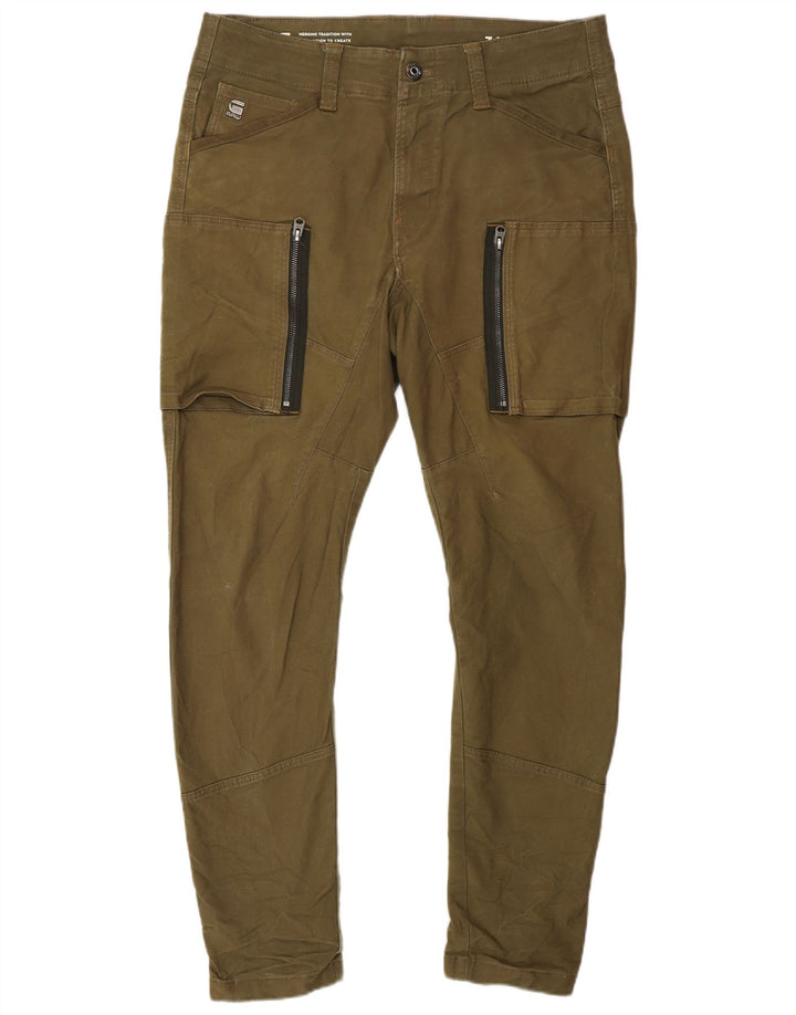 Męskie spodnie cargo G-STAR Banana Slim W34 L30 Khaki Cotton Army