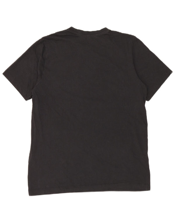 Męski T-shirt z grafiką NIKE, duży, czarny, bawełniany