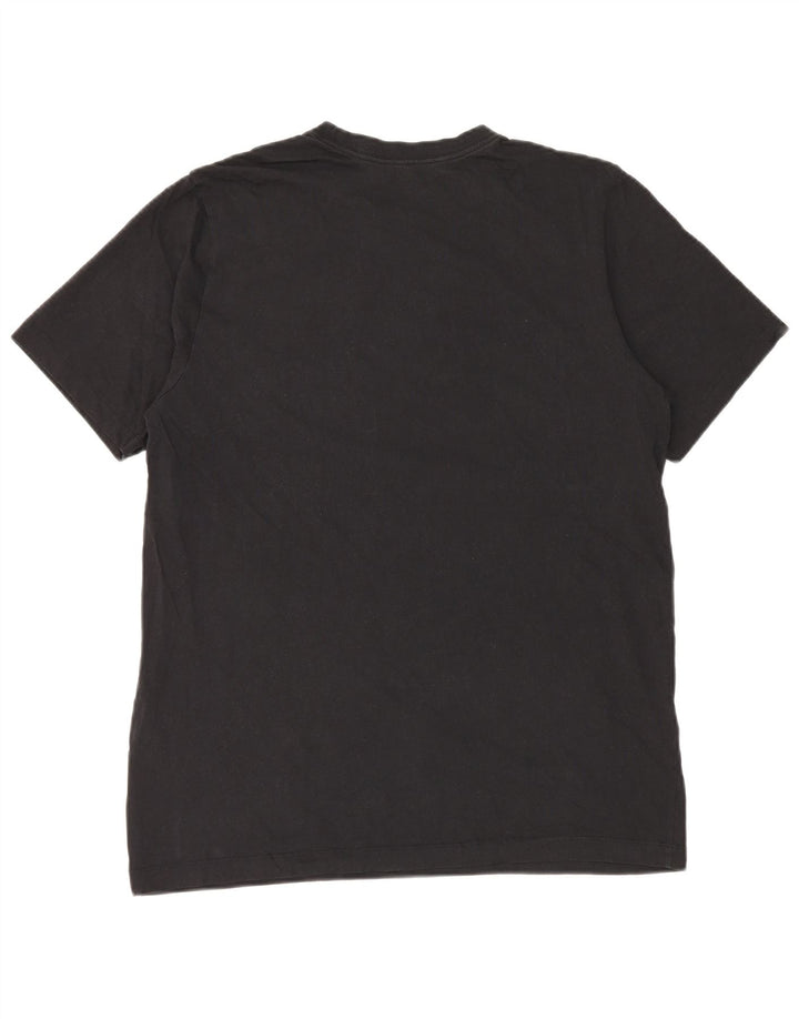 Męski T-shirt z grafiką NIKE, duży, czarny, bawełniany