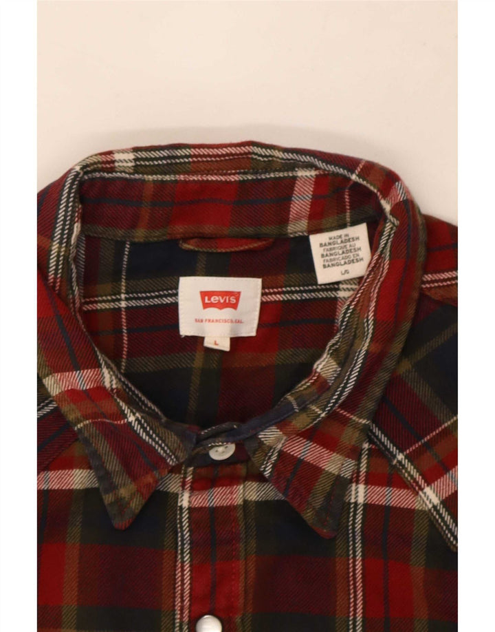 Męska koszula flanelowa Levi's w dużą czerwoną kratę
