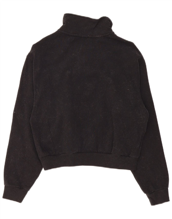 LEVI'S Womens Oversized Graphic Sweatshirt Jumper UK 6 XS Black