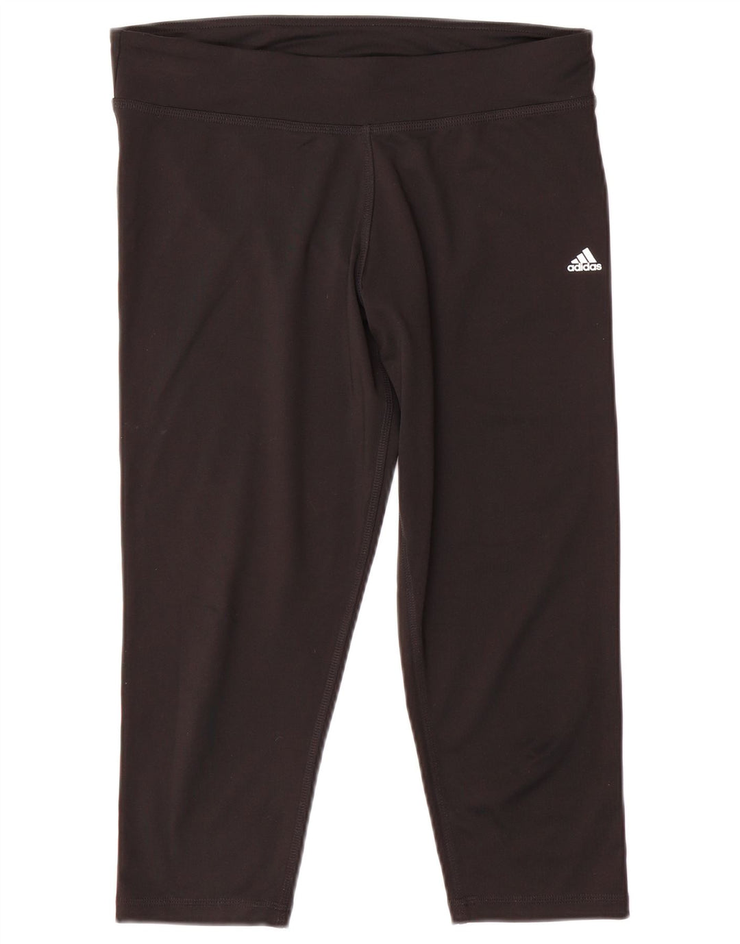 Damskie legginsy Adidas Climalite Capri UK 16/18, duże, czarne, poliestrowe