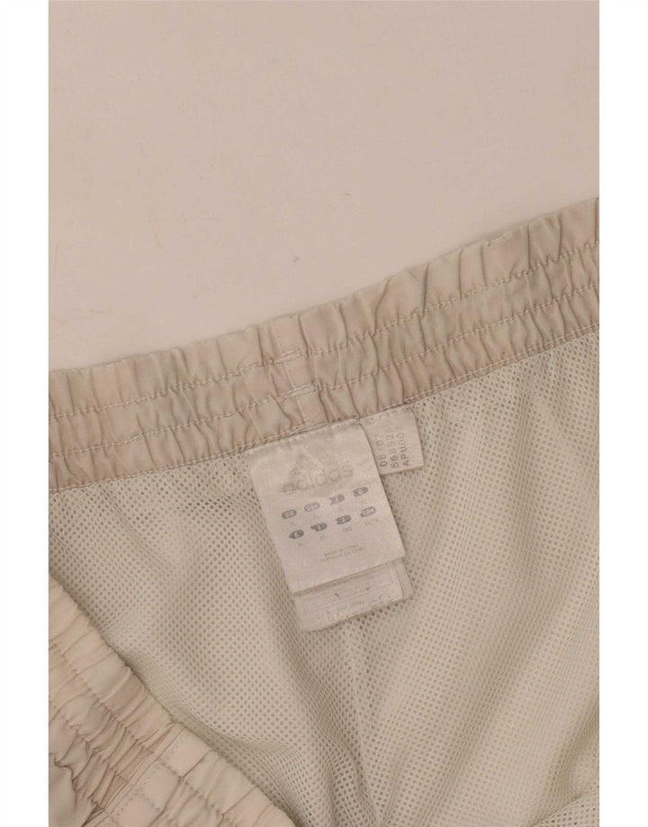Męskie spodenki sportowe Adidas XL w kolorze złamanej bieli, poliester