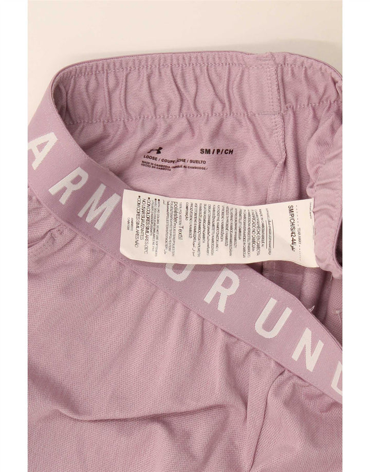 Damskie spodenki sportowe Under Armour Graphic UK 10, małe, różowe, poliestrowe