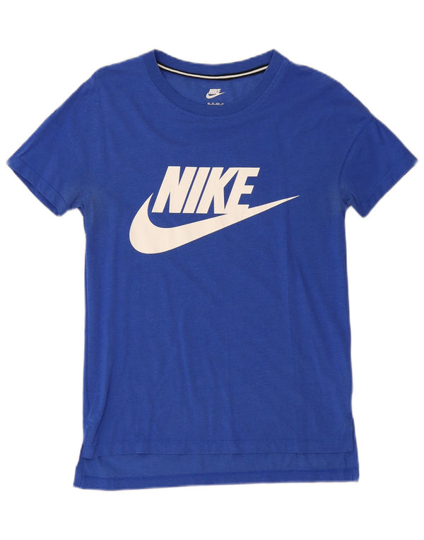 Męski T-shirt z grafiką NIKE Top XS Niebieski Modal