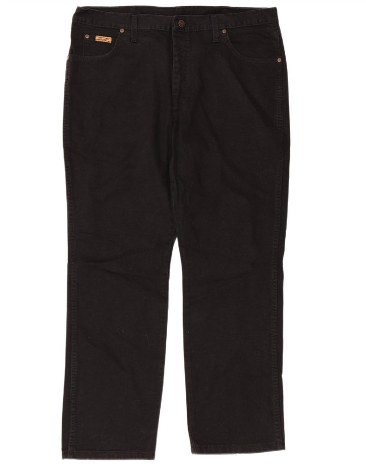 Męskie jeansy WRANGLER Texas Straight W40 L30, czarne, bawełniane