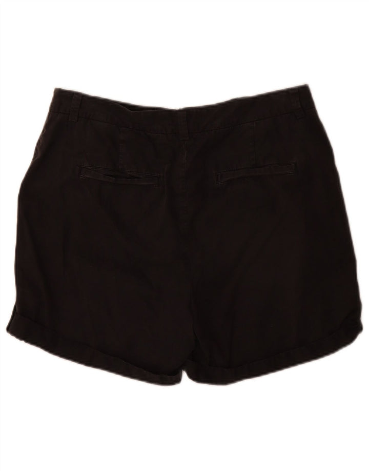 Marks & Spencer Damskie spodenki Chino UK 12 Medium W32 Czarne bawełniane