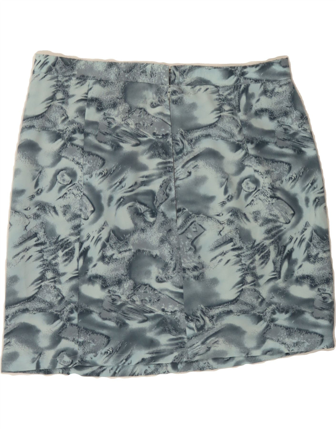 VINTAGE Womens Mini Skirt W34 Large  Blue Animal Print Vintage Vintage and Second-Hand Vintage from Messina Hembry 