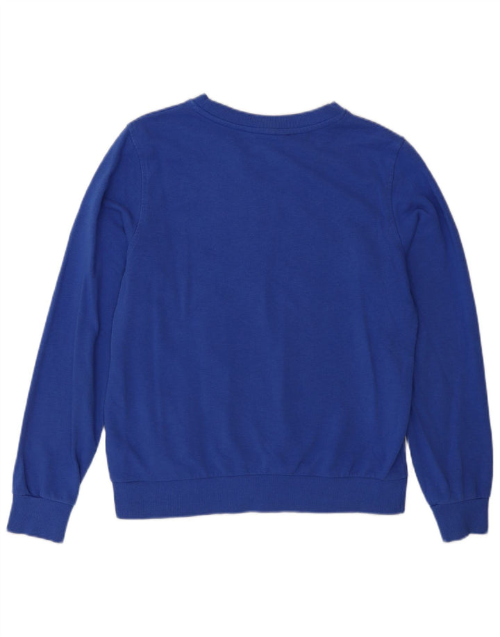 Marks & Spencer Damski sweter oversize UK 10, mały, niebieski, bawełniany