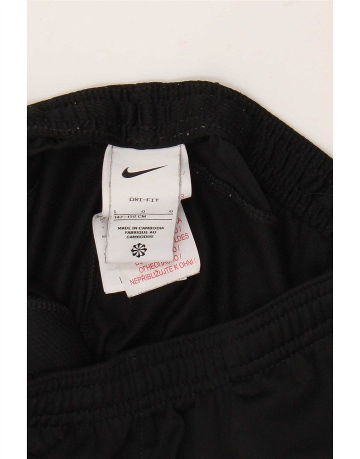Chłopięce spodnie dresowe Nike Dri Fit na 12-13 lat, duże, czarne, poliestrowe