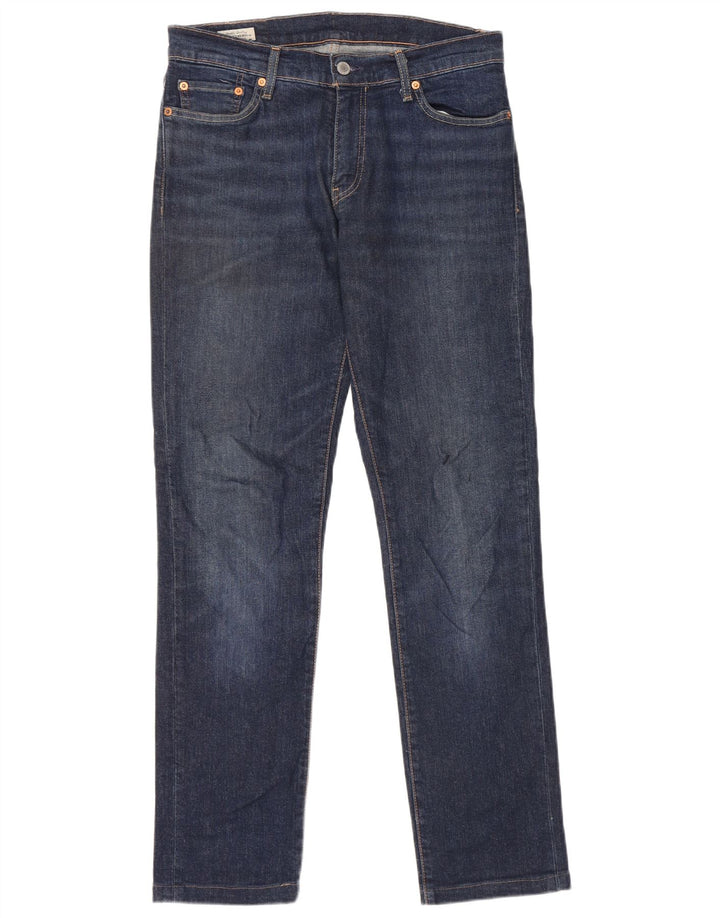 Męskie jeansy slim fit LEVI'S W30 L34 Niebieskie bawełniane