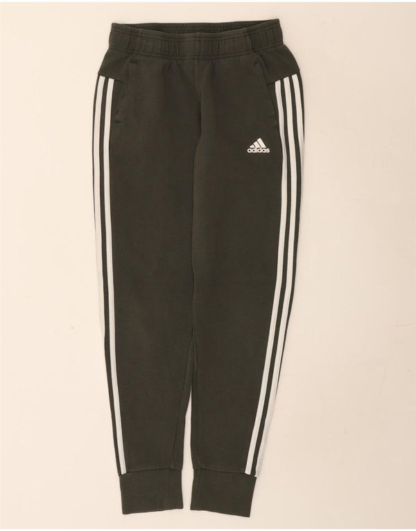 Adidas Dziewczęce Spodnie Dresowe Joggery 13-14 Lat Khaki Bawełna