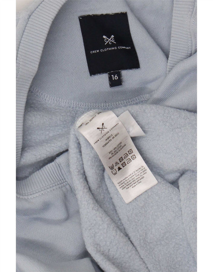 Crew Clothing Damski sweter oversize UK 16, duży niebieski