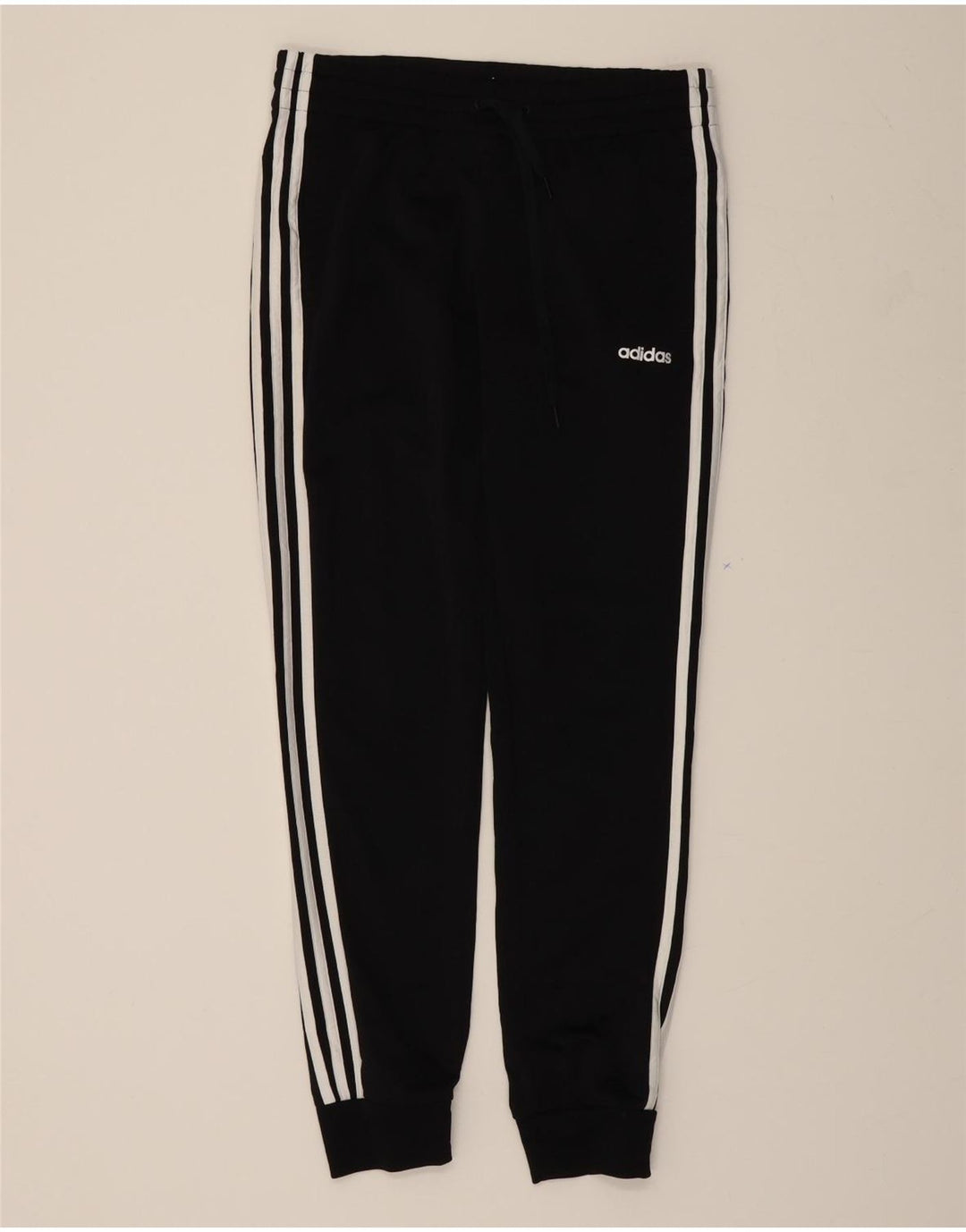 ADIDAS Womens Tracksuit Trousers Joggers UK 12/14 Medium  Black Polyester Vintage Adidas and Second-Hand Adidas from Messina Hembry 
