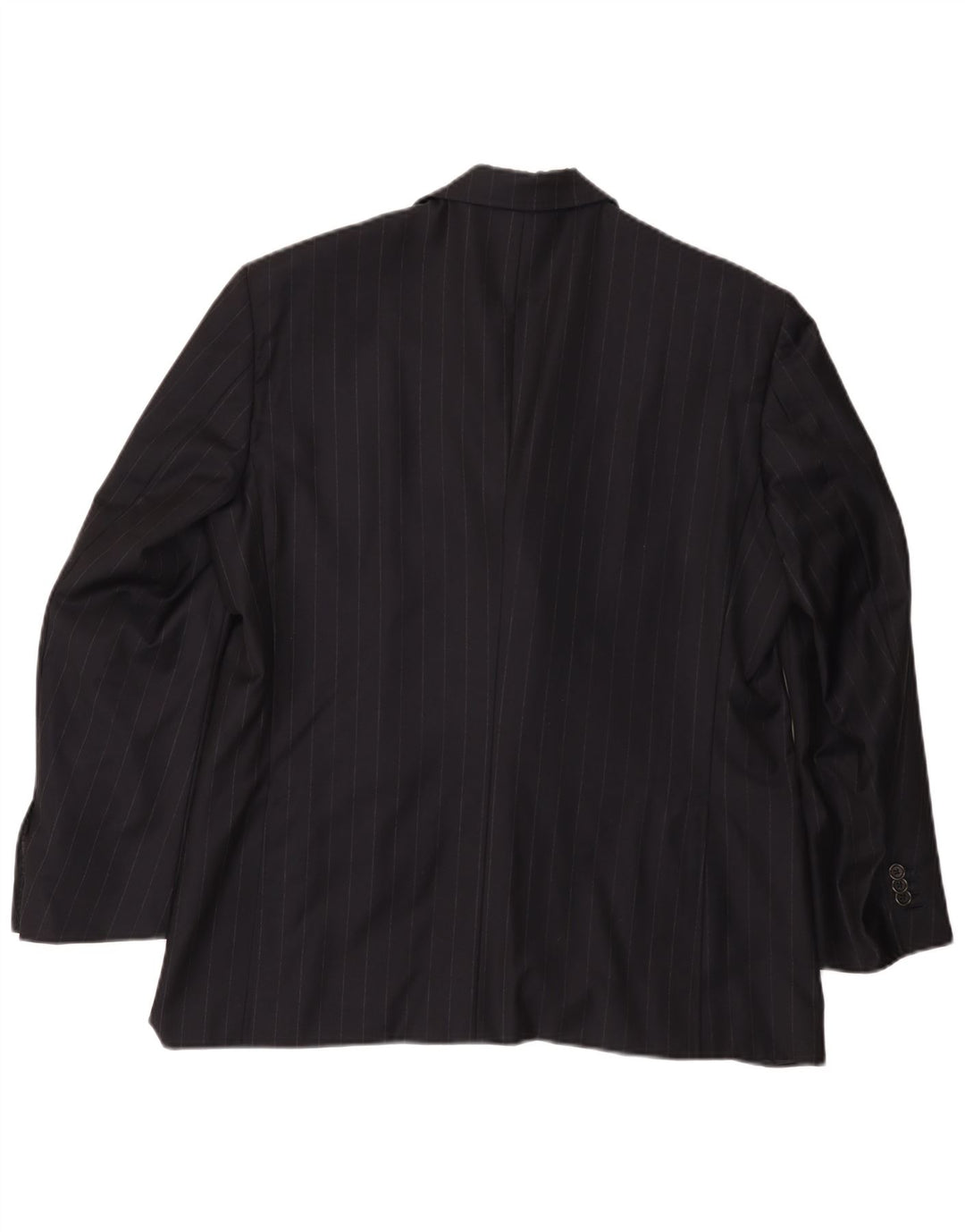 Męska marynarka zapinana na 3 guziki TASMANIAN UK 38 Średni granatowy w prążki