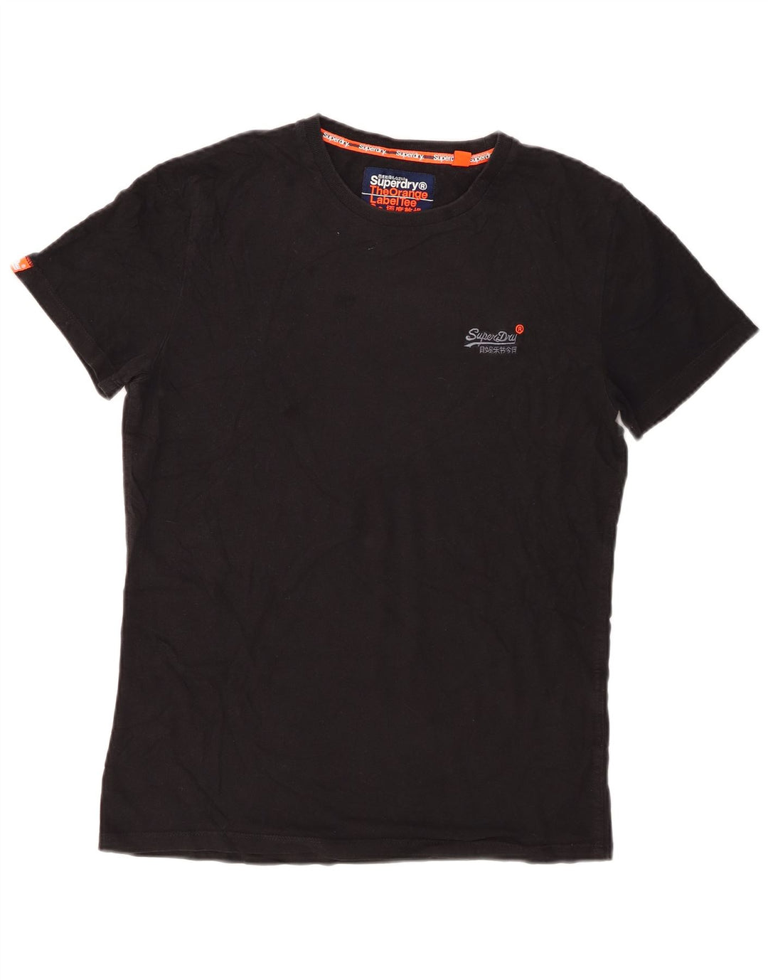 T-shirt męski Superdry, mały, czarny, bawełniany