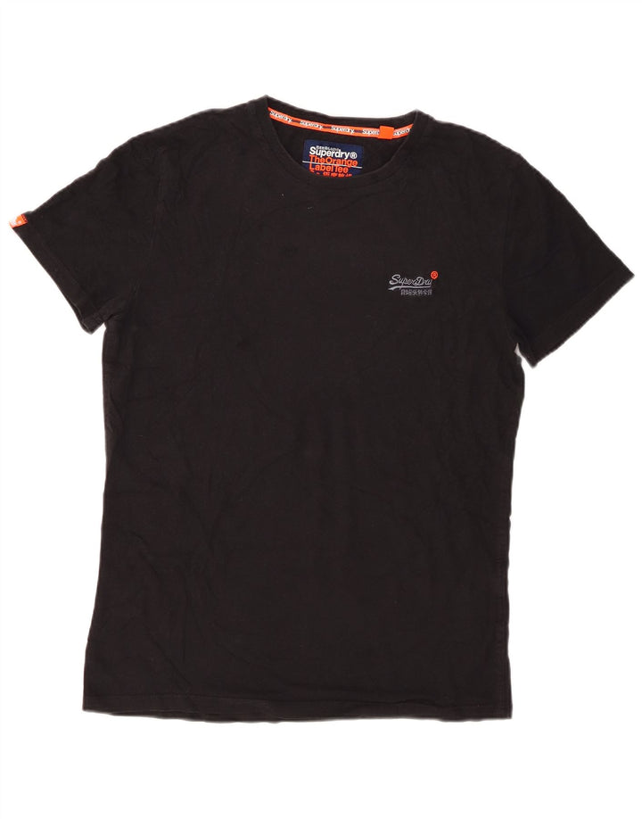 T-shirt męski Superdry, mały, czarny, bawełniany