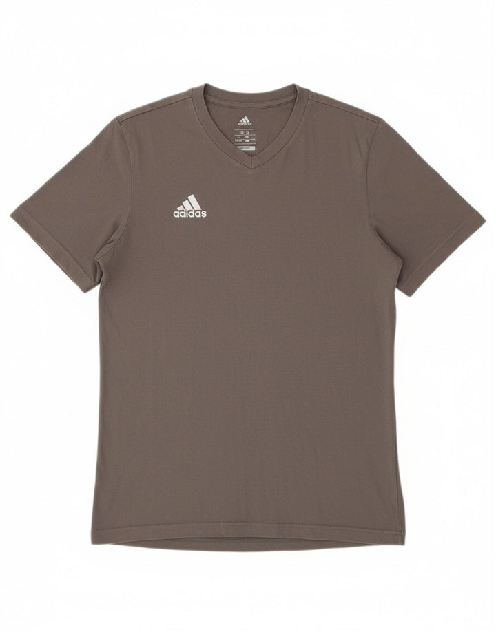 ADIDAS Mens T-Shirt Top Medium Grey Cotton