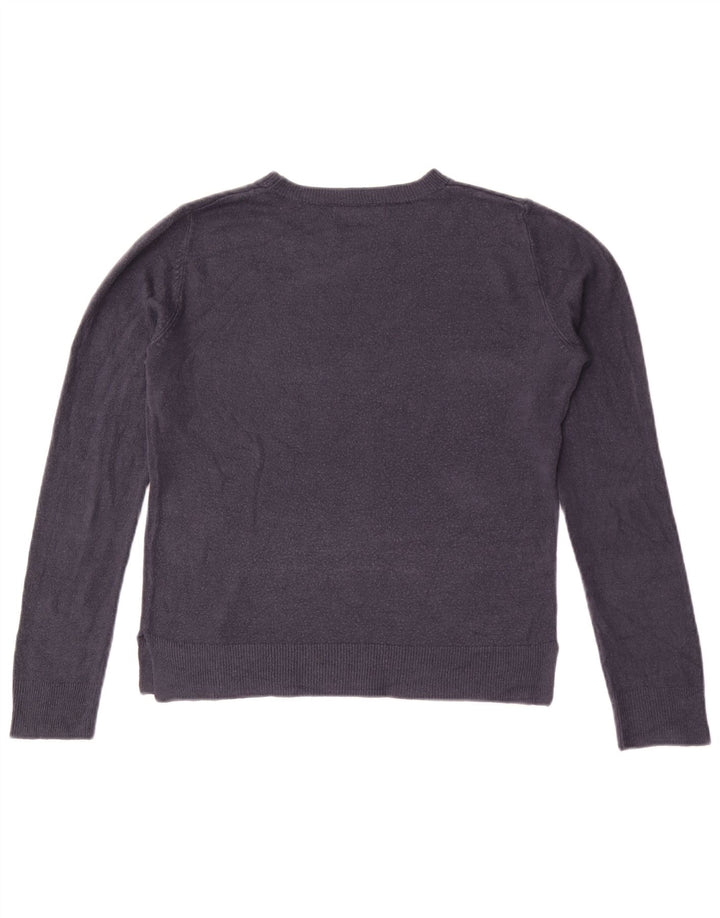 Sweter damski Marks & Spencer z okrągłym dekoltem, UK 10, mały, granatowy