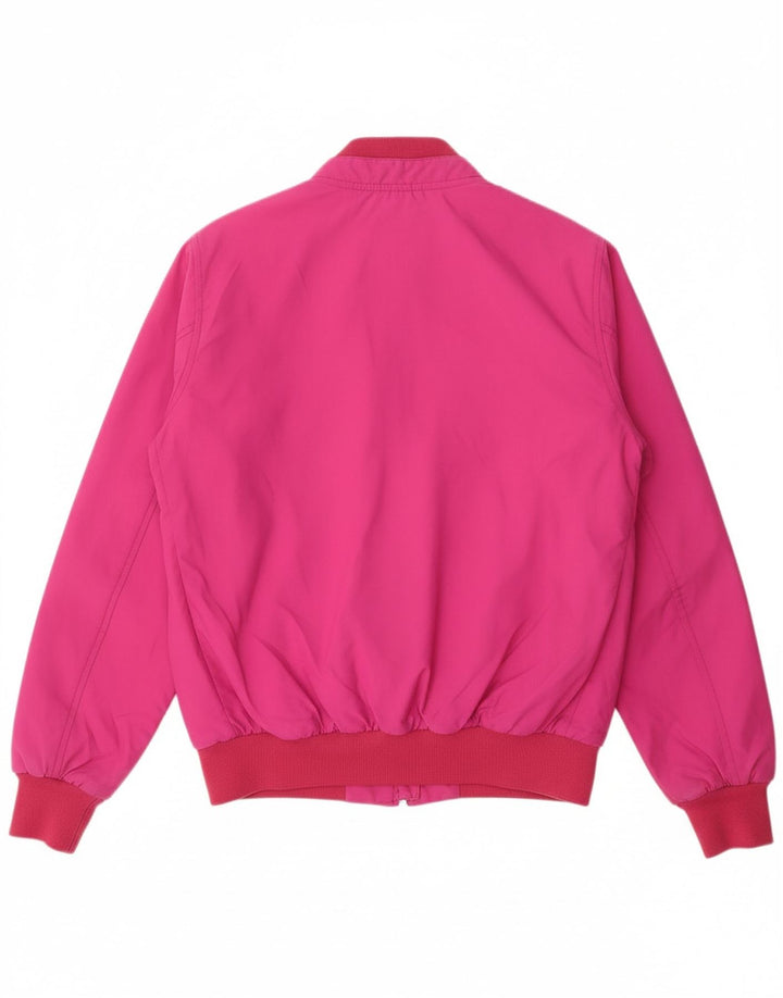 NORTH SAILS Womens Bomber Jacket UK 14 Medium Pink Polyamide