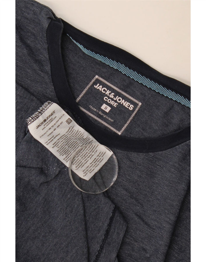 T-shirt męski Jack & Jones, mały, granatowy, bawełniany