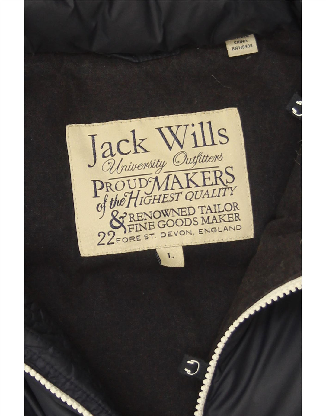 Męska wyściełana kamizelka Jack Wills UK 40, duża, granatowa