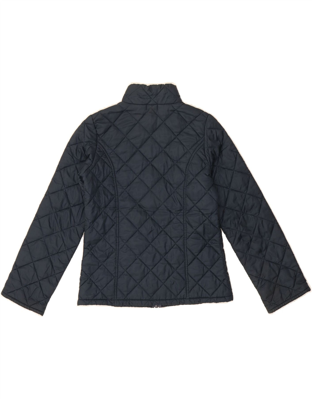 BENETTON Boys Quilted Jacket 9-10 Years Large Navy Blue Polyester Vintage Benetton and Second-Hand Benetton from Messina Hembry 