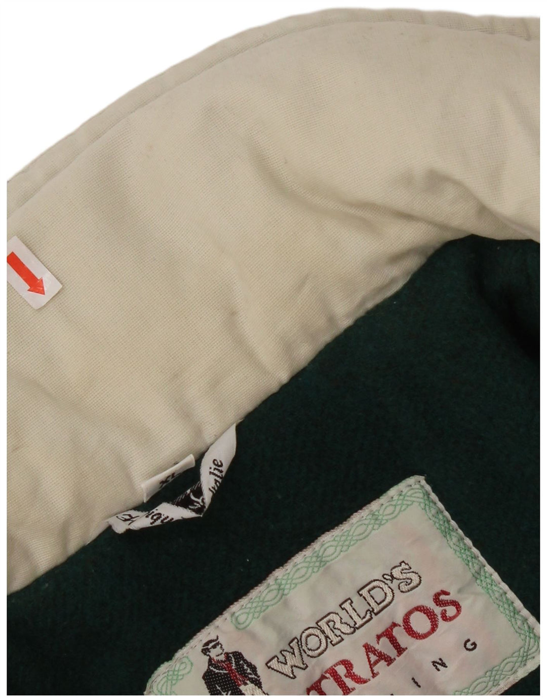 Męska kurtka wiatrówka z kapturem Stratos UK 42 XL, biała bawełna