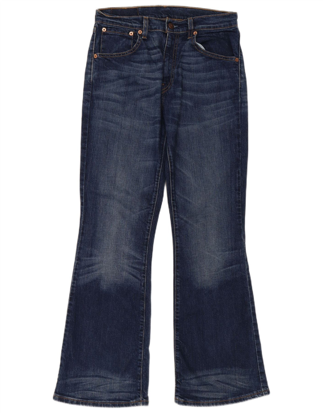 Damskie jeansy Levi's 525 Bootcut W30 L30 Granatowa bawełna