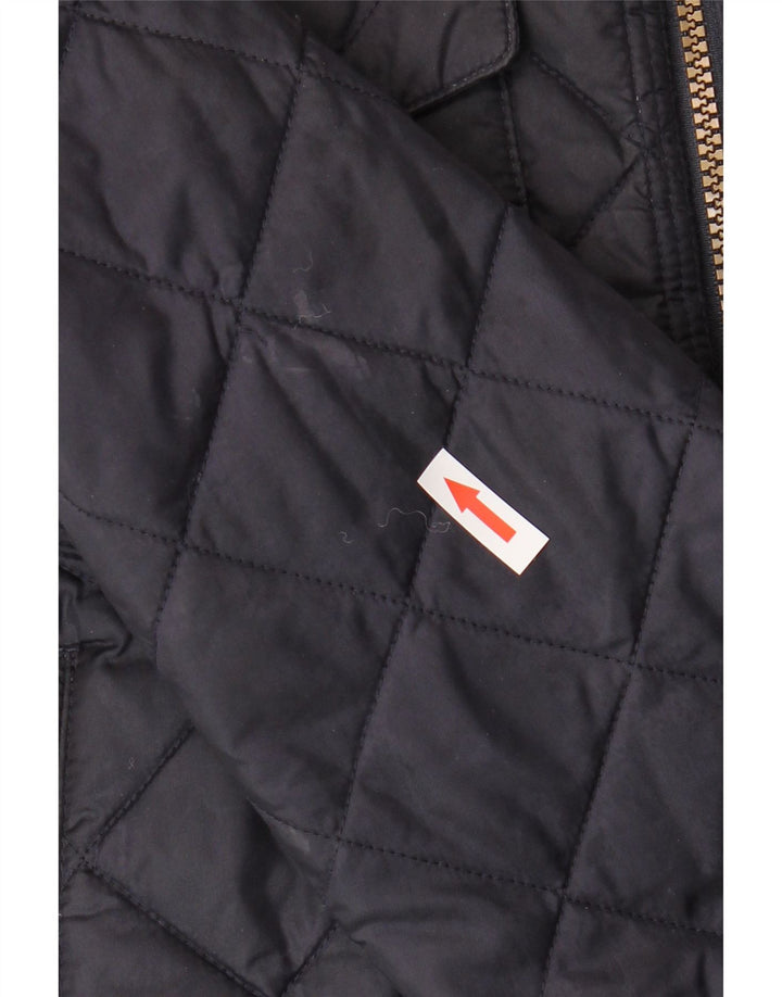 Męska pikowana kurtka Barbour UK 36 Small, granatowa, poliamidowa