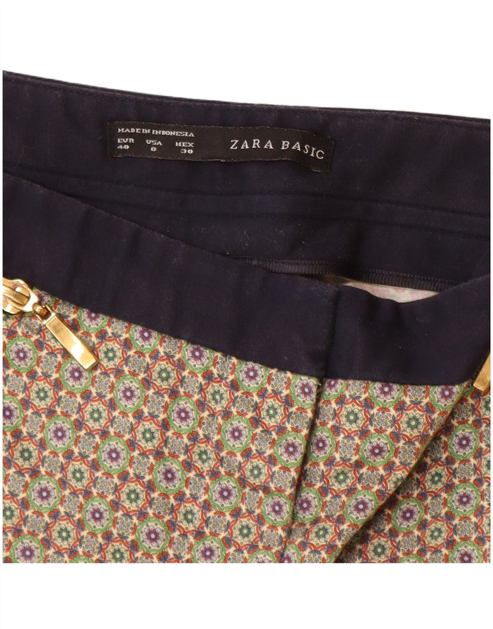 Krótkie spodnie damskie Zara EU 40 Medium W30 L24 Wielokolorowe geometryczne