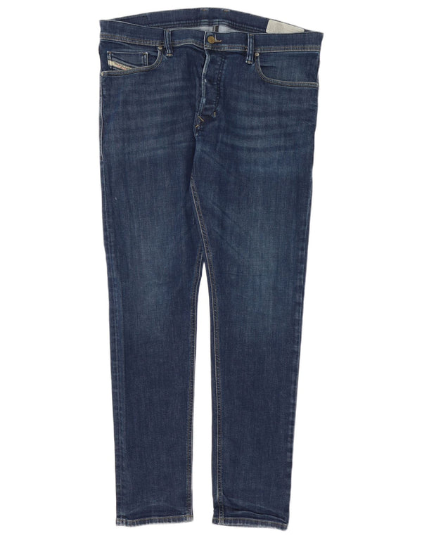 Diesel Męskie Tepphar Carrot Slim Jeans W36 L32 Niebieskie bawełniane
