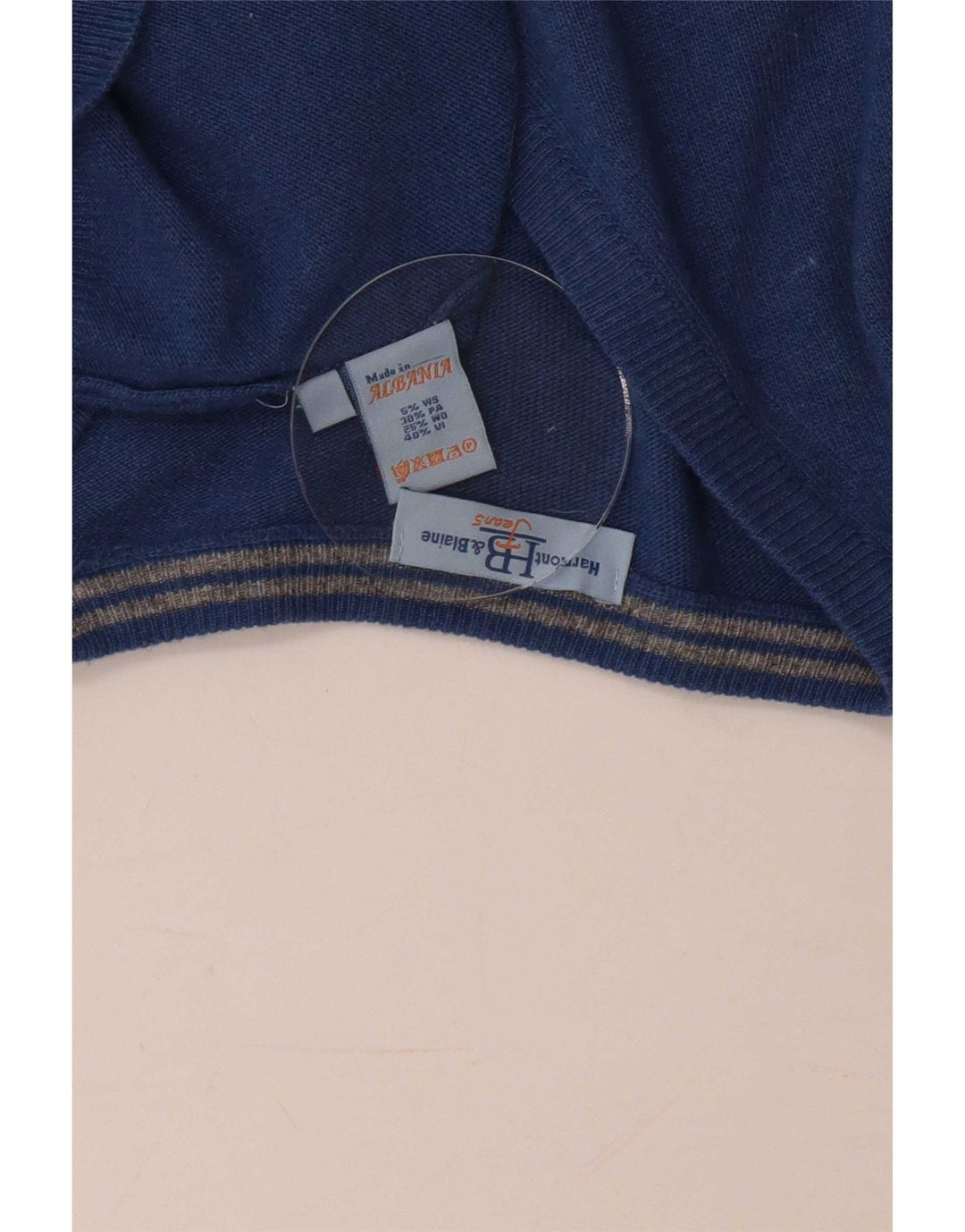 Podkoszulek męski Harmont & Blaine z kamizelką 2XL, niebieska wełna