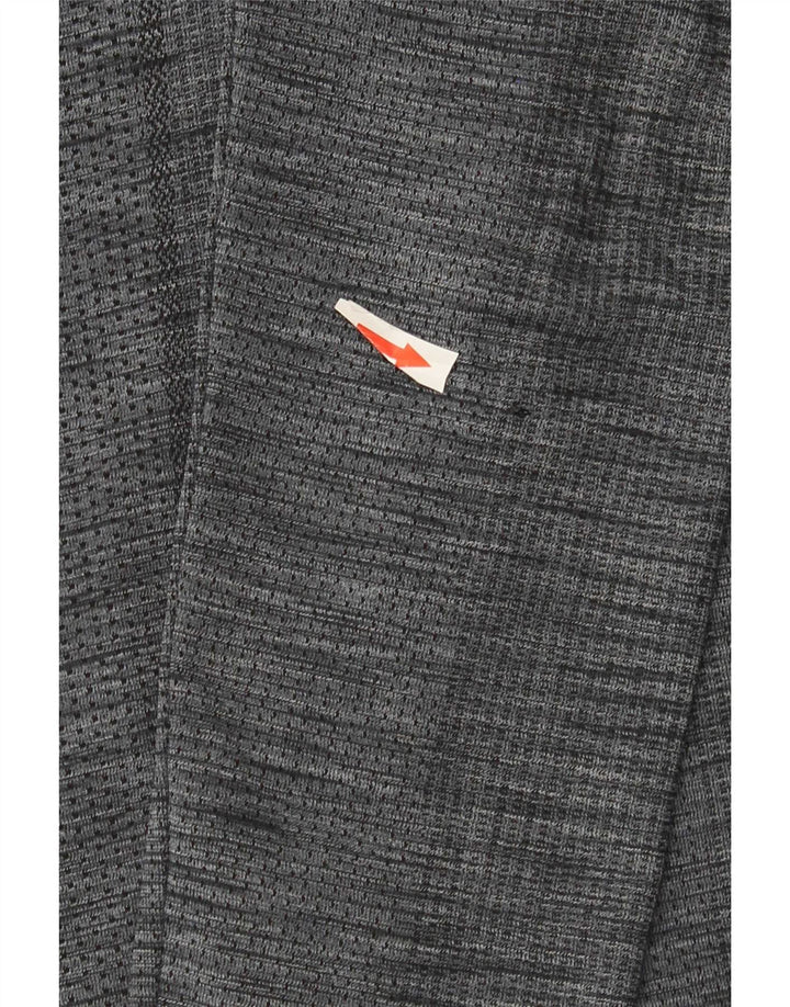Męska koszulka Under Armour Heat Gear z długim rękawem, w kolorze średnioszarym, nakrapiana