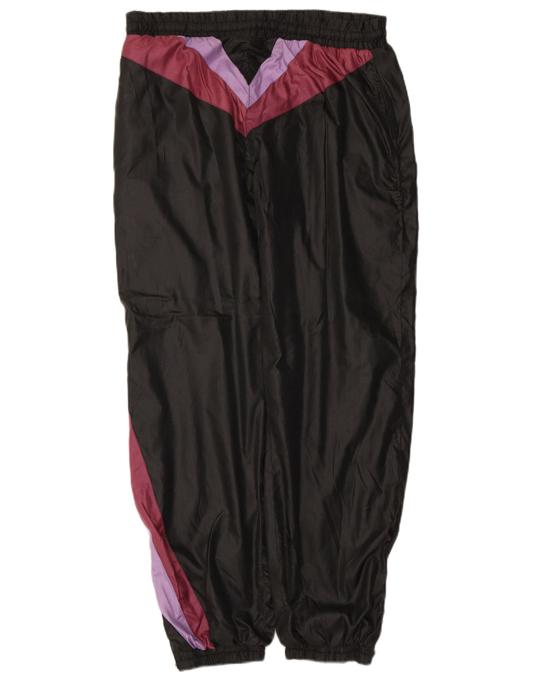 Męskie spodnie dresowe VINTAGE Joggery, duże czarne bloki kolorów