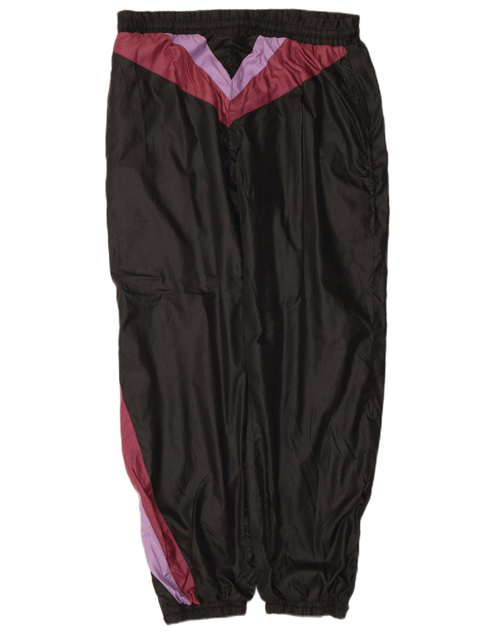 Męskie spodnie dresowe VINTAGE Joggery, duże czarne bloki kolorów