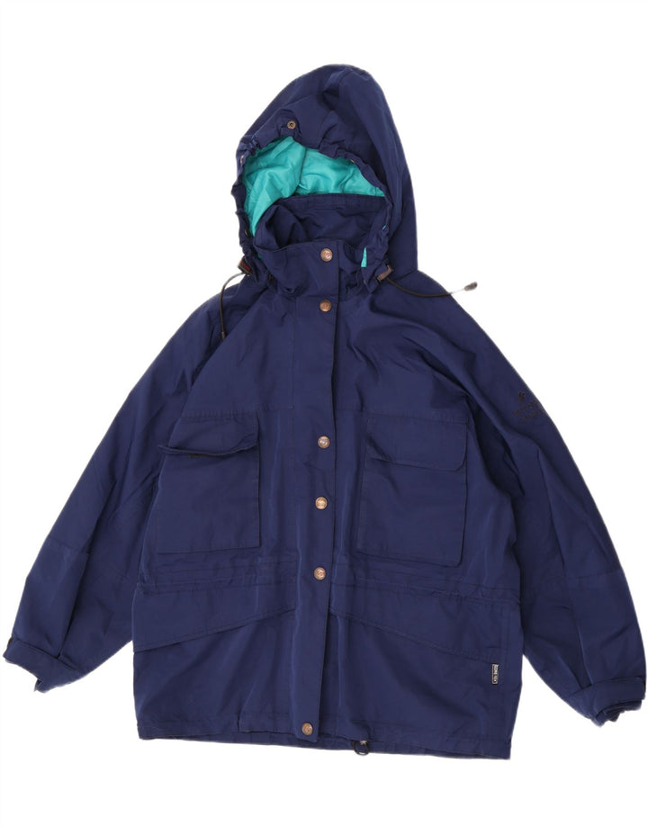 Damska kurtka narciarska TECNOALP z kapturem, oversize, EU 46 XL, niebieski poliester