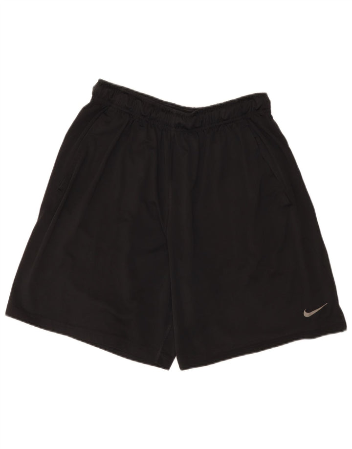 Nike męskie spodenki sportowe Dri Fit duże czarne poliester