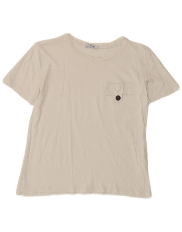 T-shirt damski Zara Top UK 10 Small White