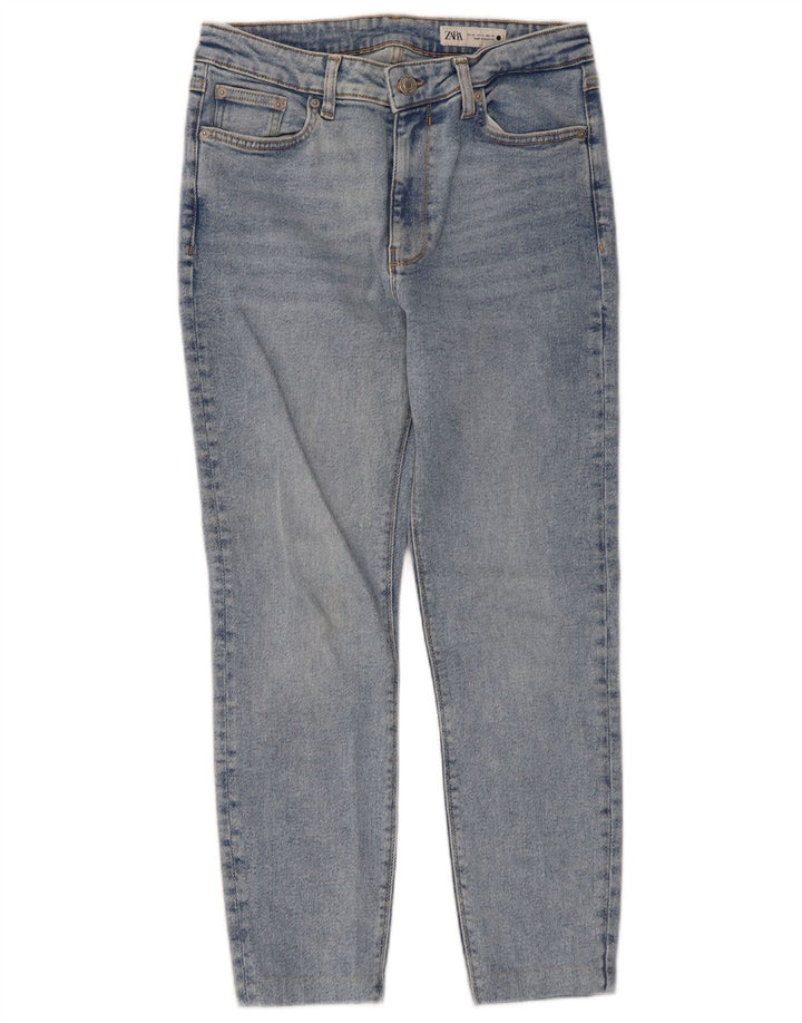Dżinsy damskie Zara Cropped EU 42 Large W32 L24 Niebieskie