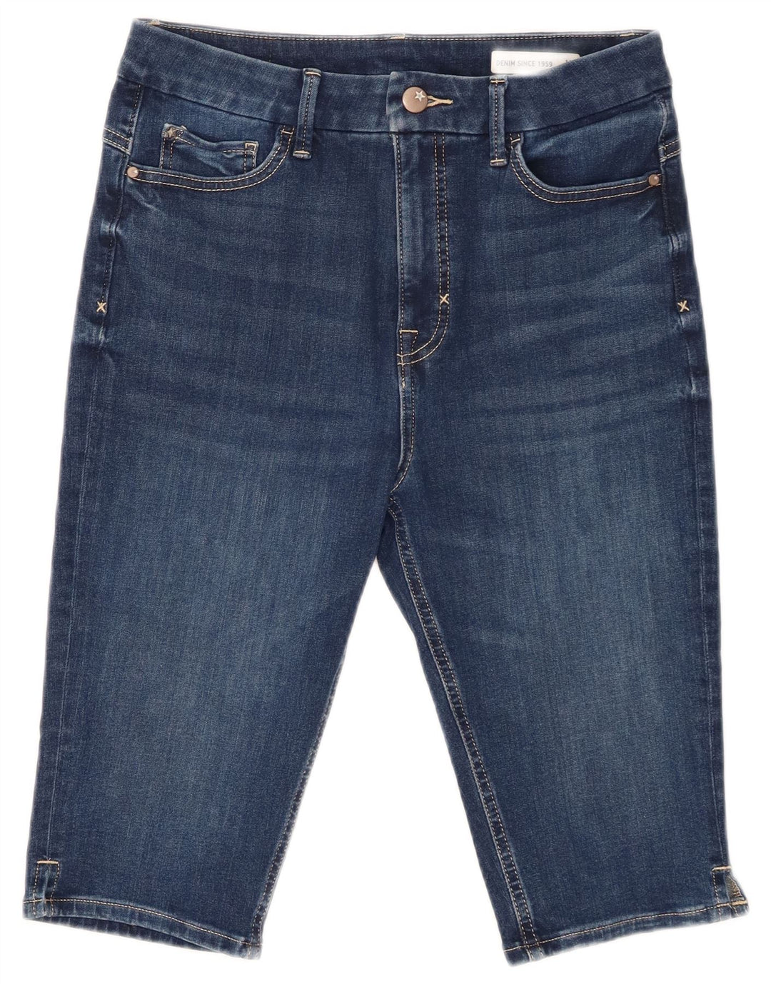 Damskie spodenki jeansowe Marks & Spencer UK 12 Medium W32, niebieskie, bawełniane
