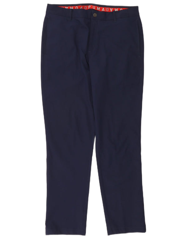 Męskie spodnie Chino Puma W34 L32 Granatowy poliester