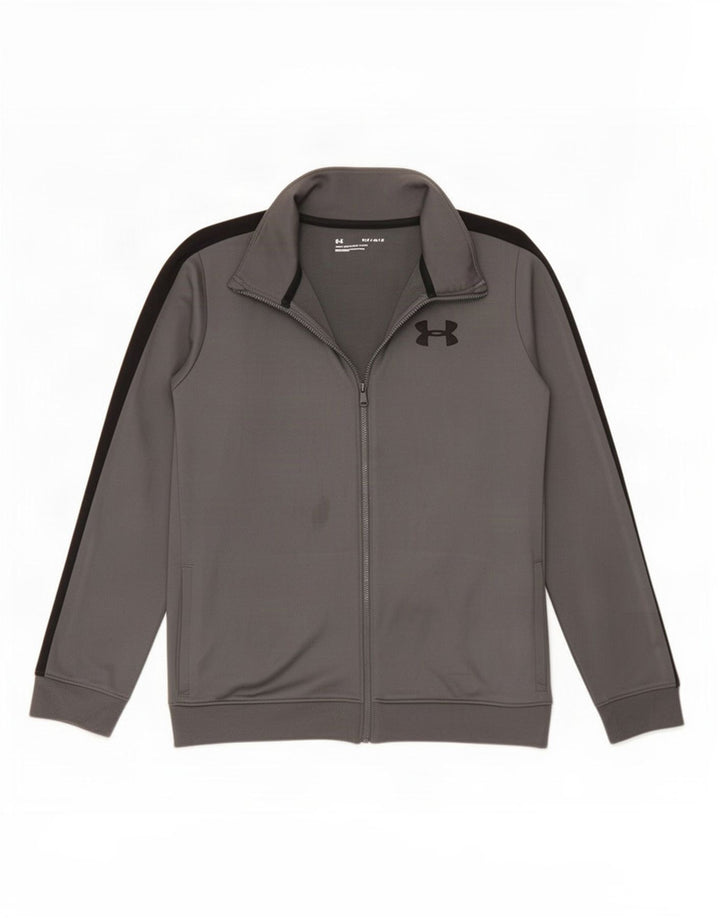 Chłopięca kurtka dresowa Under Armour, duża, szara, 11-12 lat, z poliestru