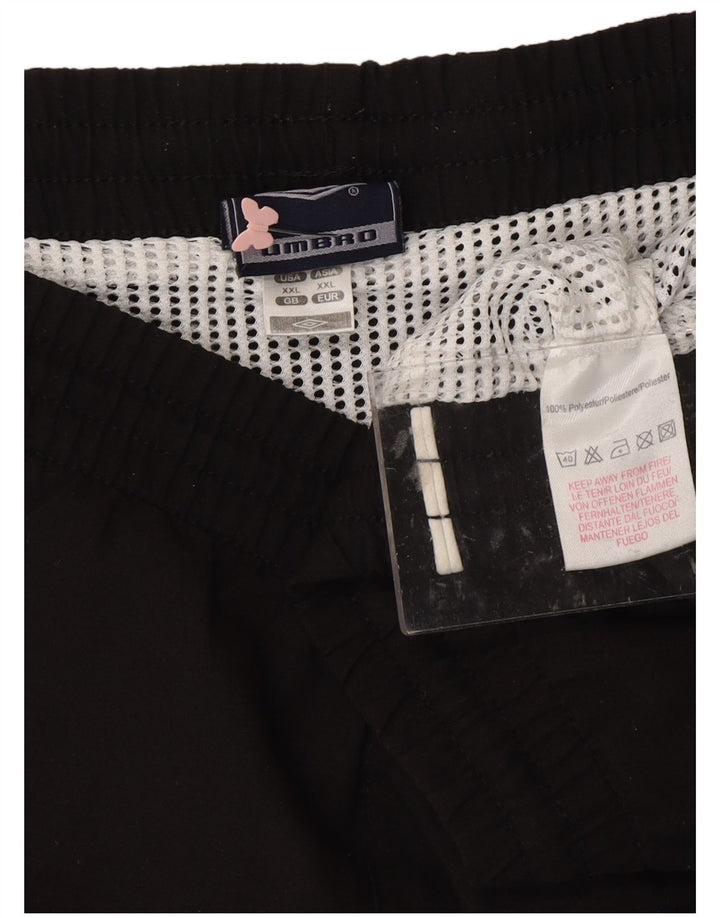 Męskie spodenki sportowe UMBRO z grafiką 2XL, czarny poliester