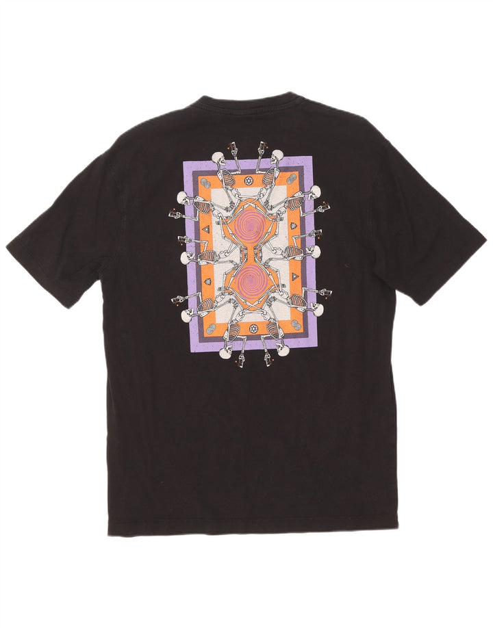 Męski T-shirt z grafiką Zara, mały, czarny, bawełniany