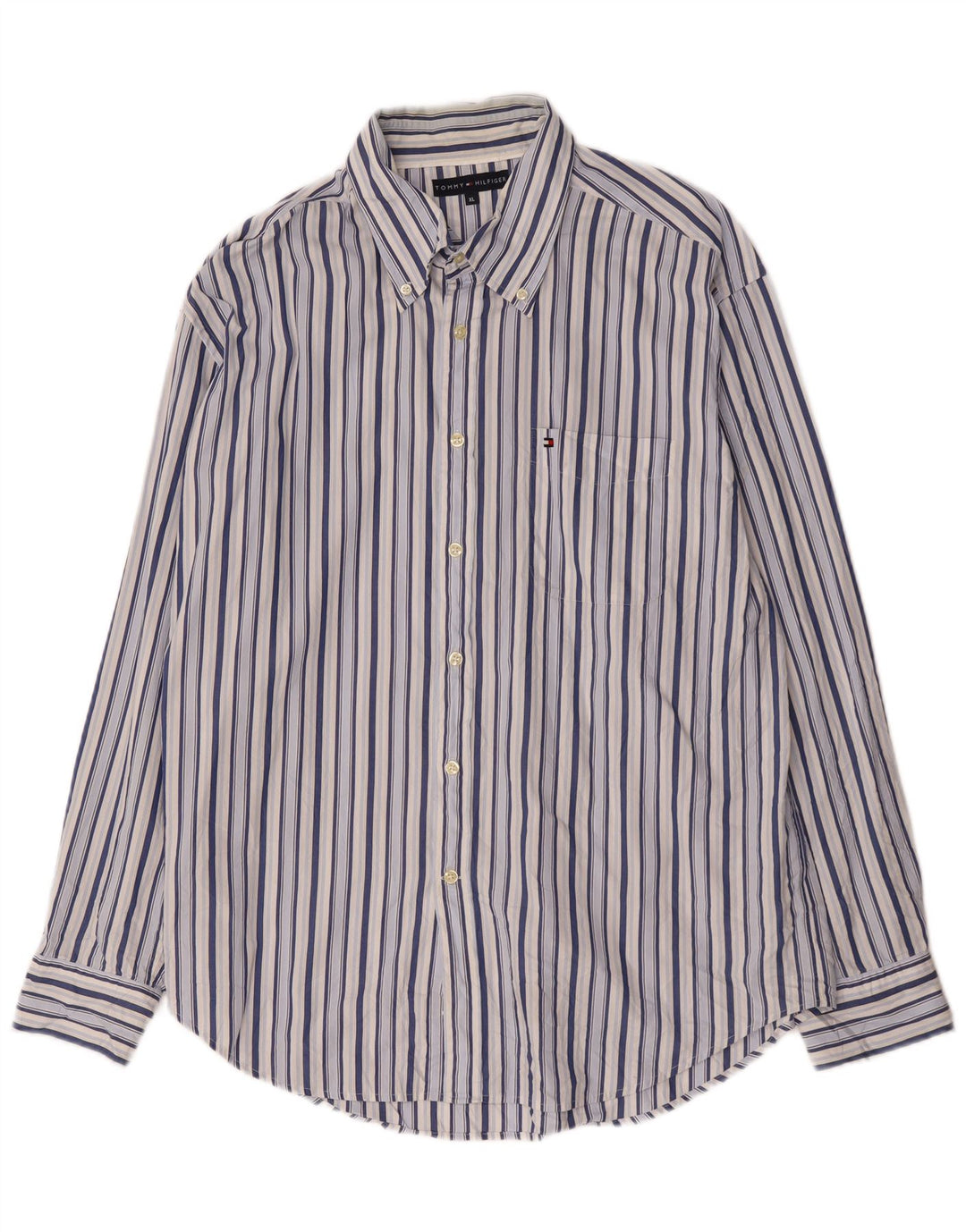 Koszula męska Tommy Hilfiger XL, bawełniana w niebieskie paski