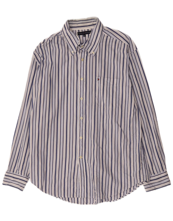 Koszula męska Tommy Hilfiger XL, bawełniana w niebieskie paski