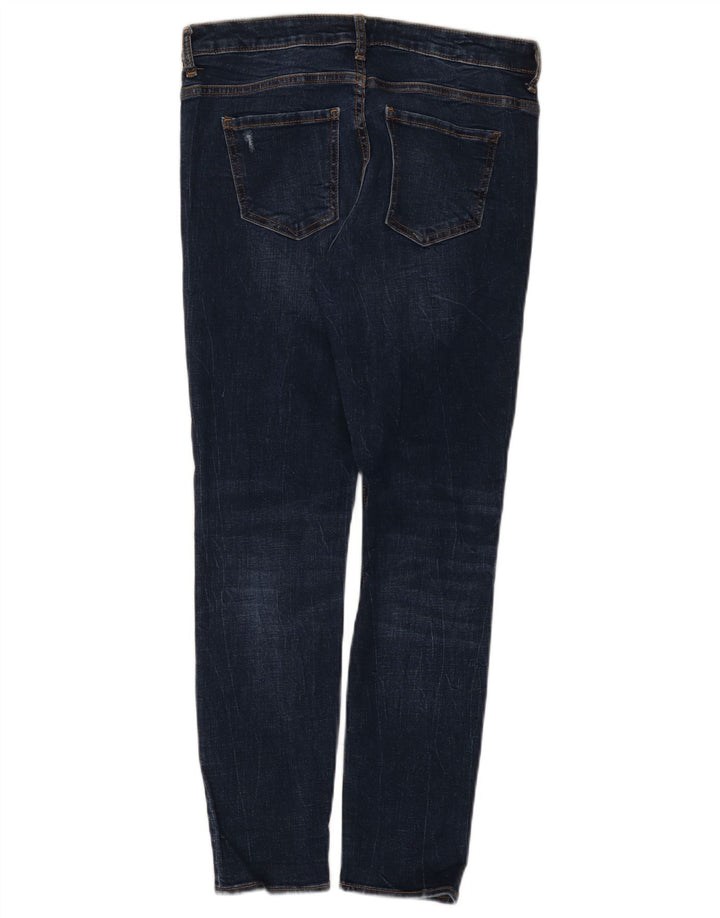 Damskie jeansy rurkowe Zara w trudnej sytuacji EU 40 Medium W30 L28 Niebieskie