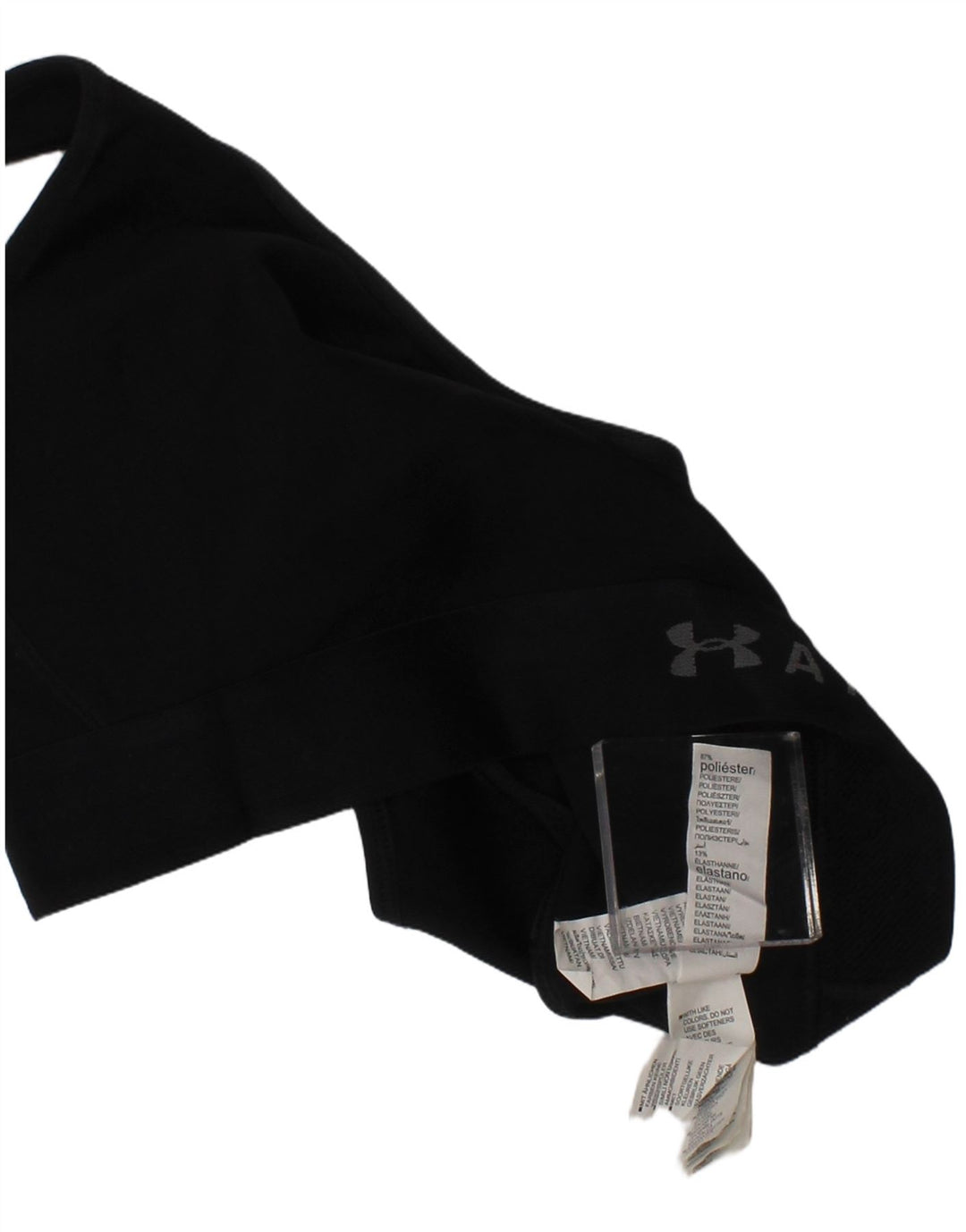 Damski top biustonosza sportowego Under Armour Compression Graphic, mały, czarny